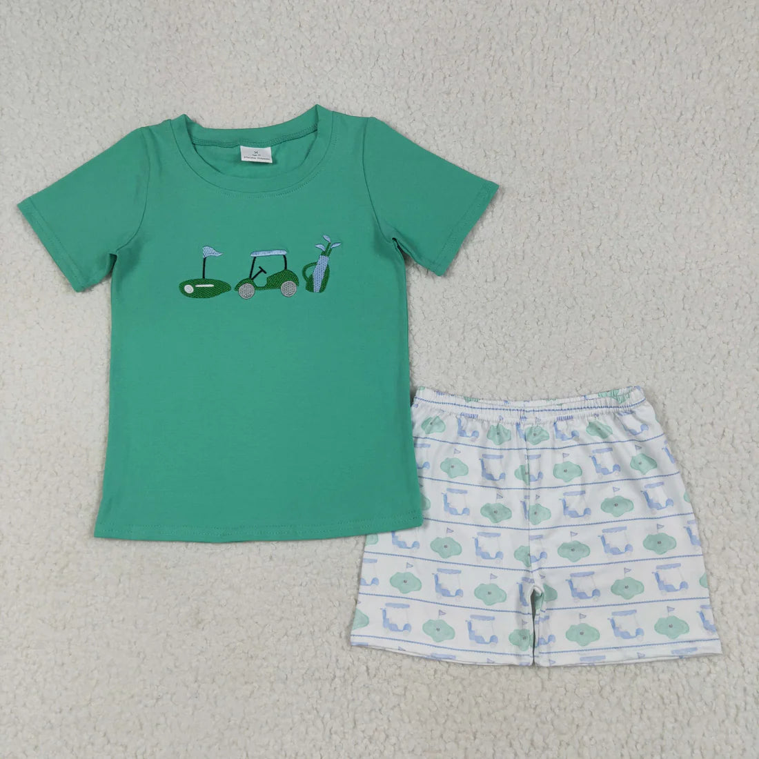 embroidery golf Summer set RTS Sibling clotehs