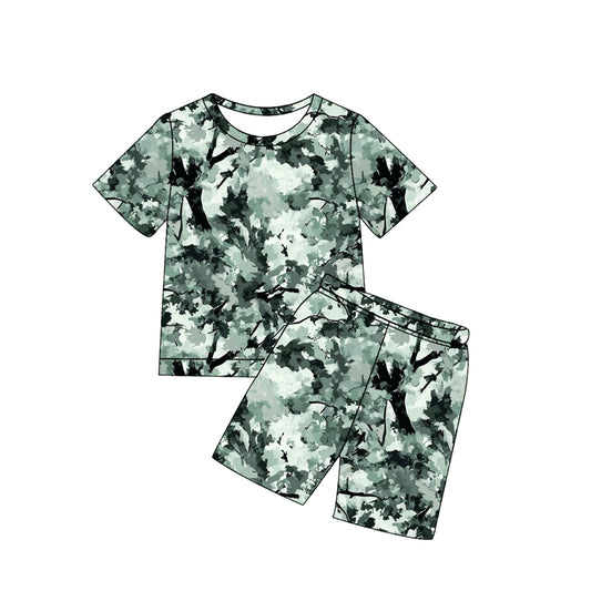 preorder BSSO1933 Hunting Camo Short Sleeve Shorts Boys Set