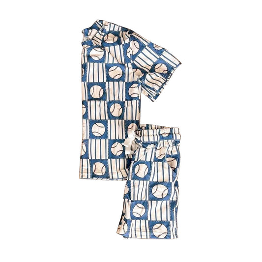 preorder BSSO196 Baseball Short Sleeve Shorts Boys Set