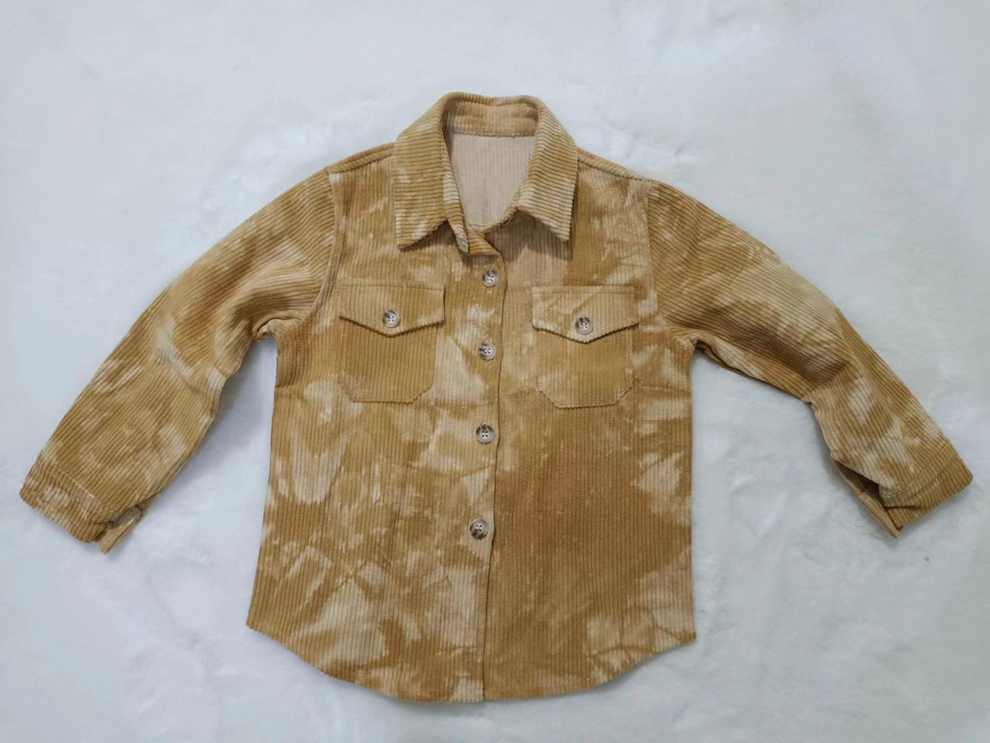 preorder BT0263 Brown Corduroy Kids Shirt Jacket