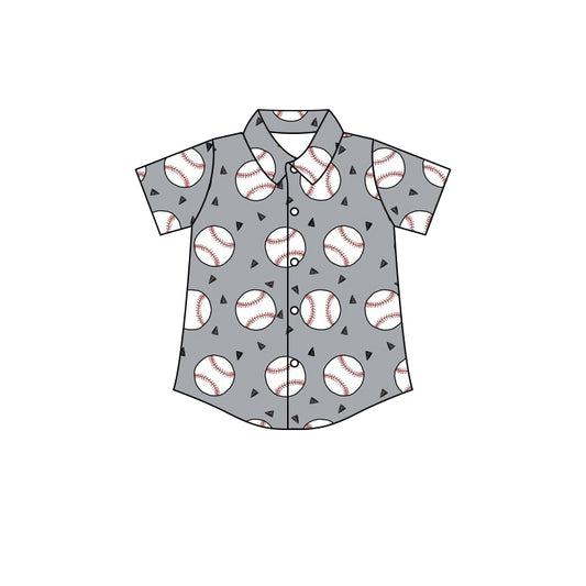 preorder BT0384 Baseball short sleeve boys shirt