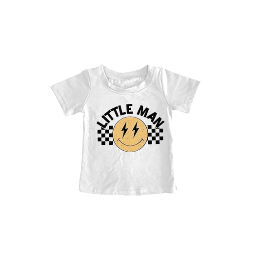 preorder BT0460 Little man smile short sleeve kids t-shirt