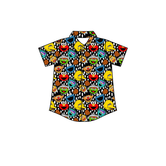 preorder BT0586 Cartoon Cute Baby Short Sleeve Boys Top