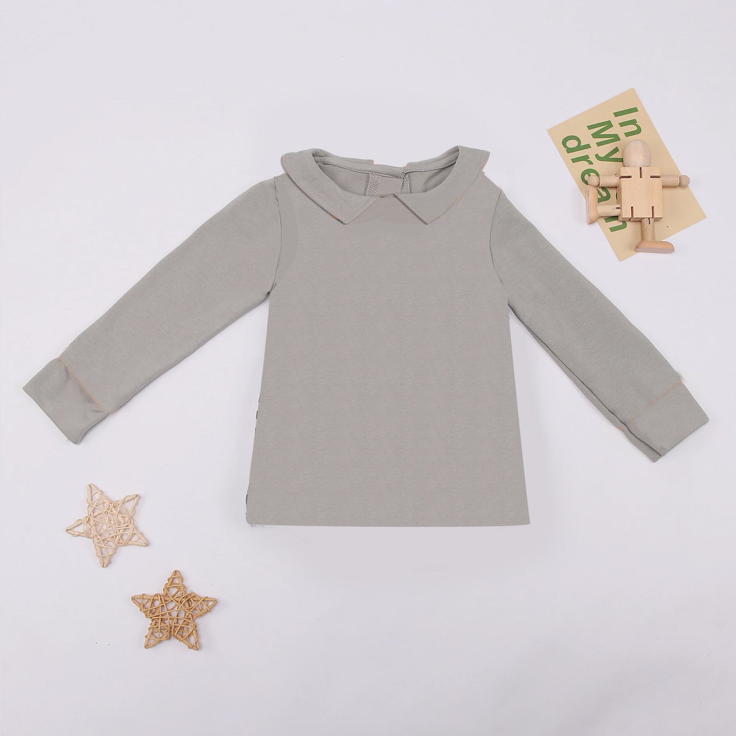 preorder BT0784 Halloween grey long sleeve boys top