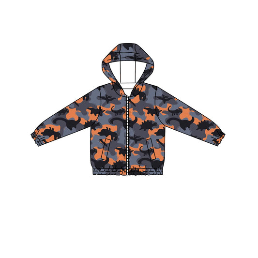 preorder BT0803 camo dinosaur long sleeve boys pullover