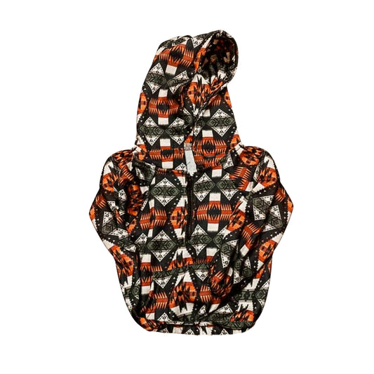 preorder BT0876 Western Aztec orange long sleeve hoodie boys pullover boys top