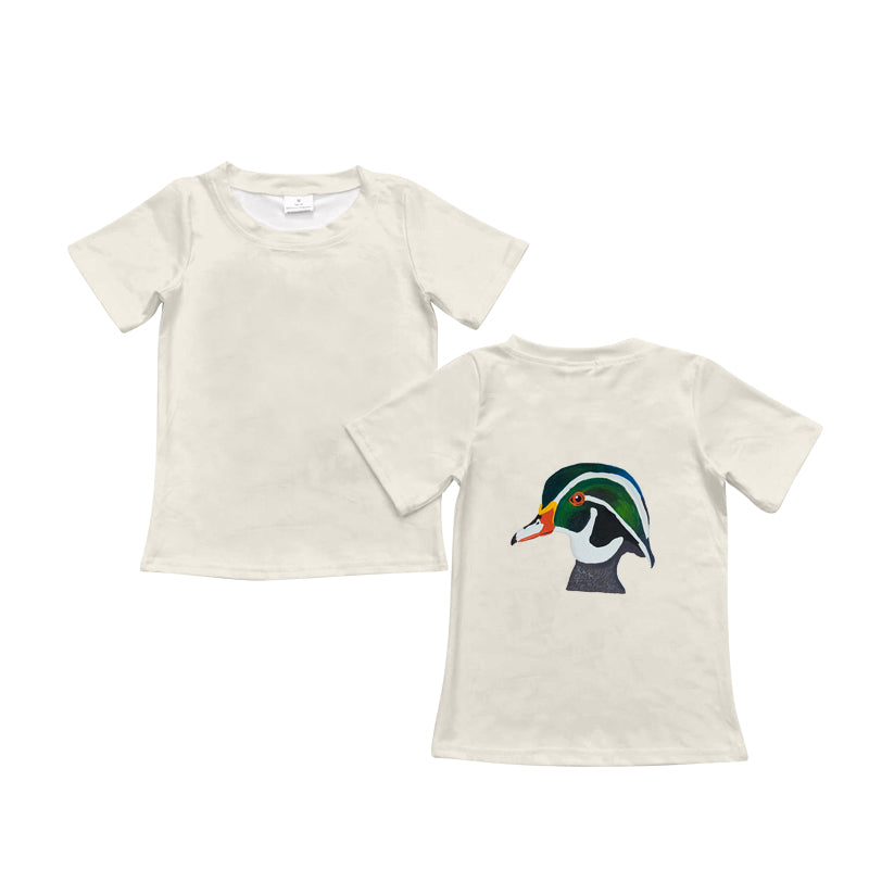 preorder BT0963 cute mallard duck short sleeve boys top