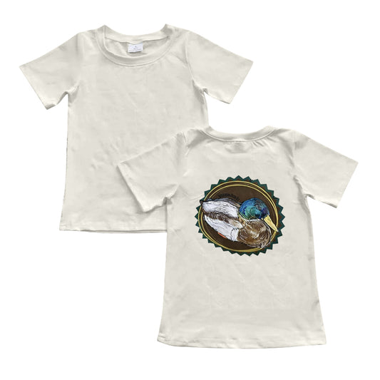 preorder BT0964 cute mallard duck short sleeve boys top