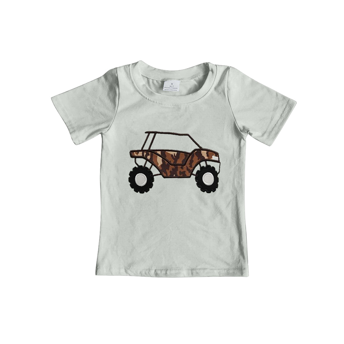 preorder BT1178 camo tractor short sleeve boys top