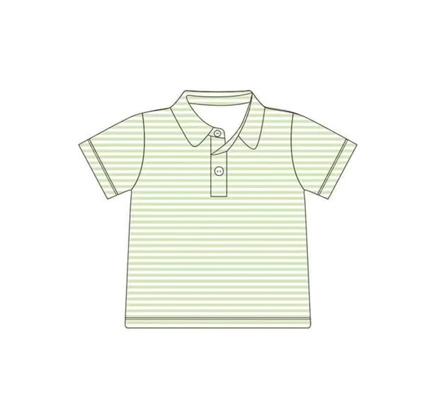 preorder BT1198 yellow green striped short sleeve boys top