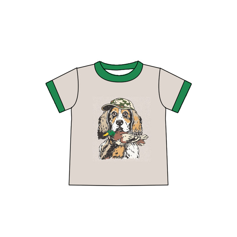 preorder BT1236 hunting season mallard duck dog short sleeve boys top