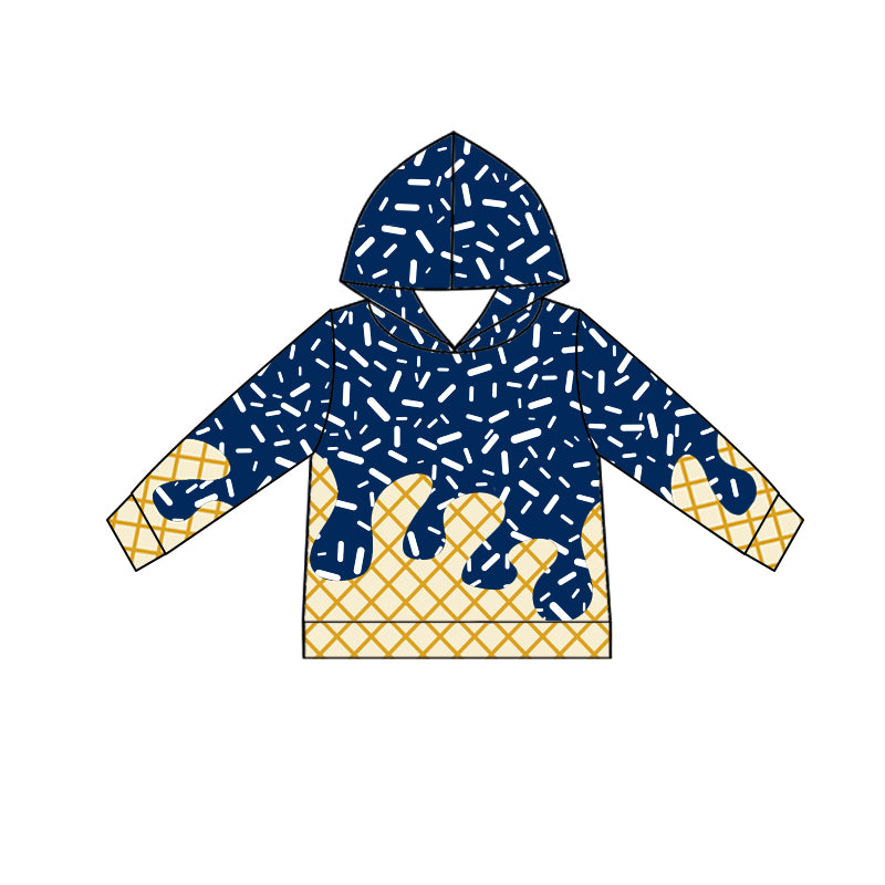 preorder BT1290 ice navy blue hoodie long sleeve boys top