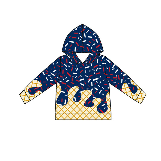 preorder BT1292 ice navy blue hoodie long sleeve boys top