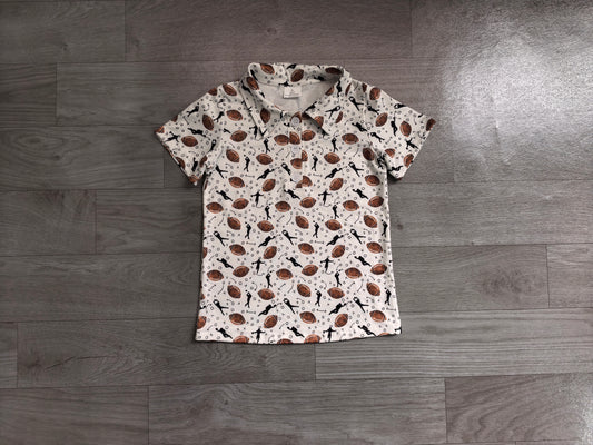 preorder Samples BT1324 football short sleeve boys top
