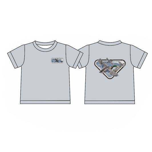 preorder BT1450 hunting mallard duck short sleeve boys top