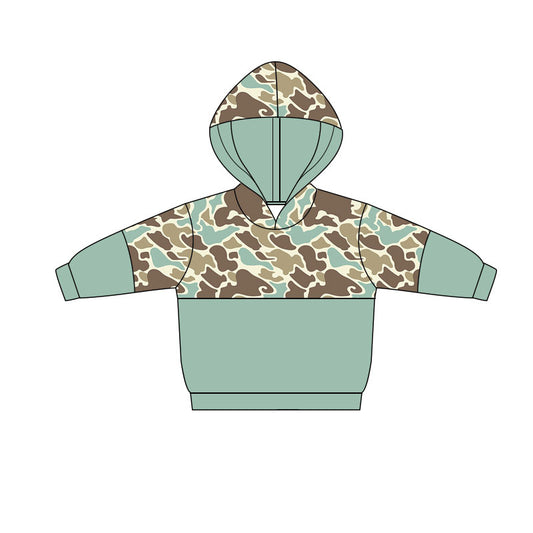preorder BT1516 Hunting Camo Hoodie Long Sleeve Boys Top