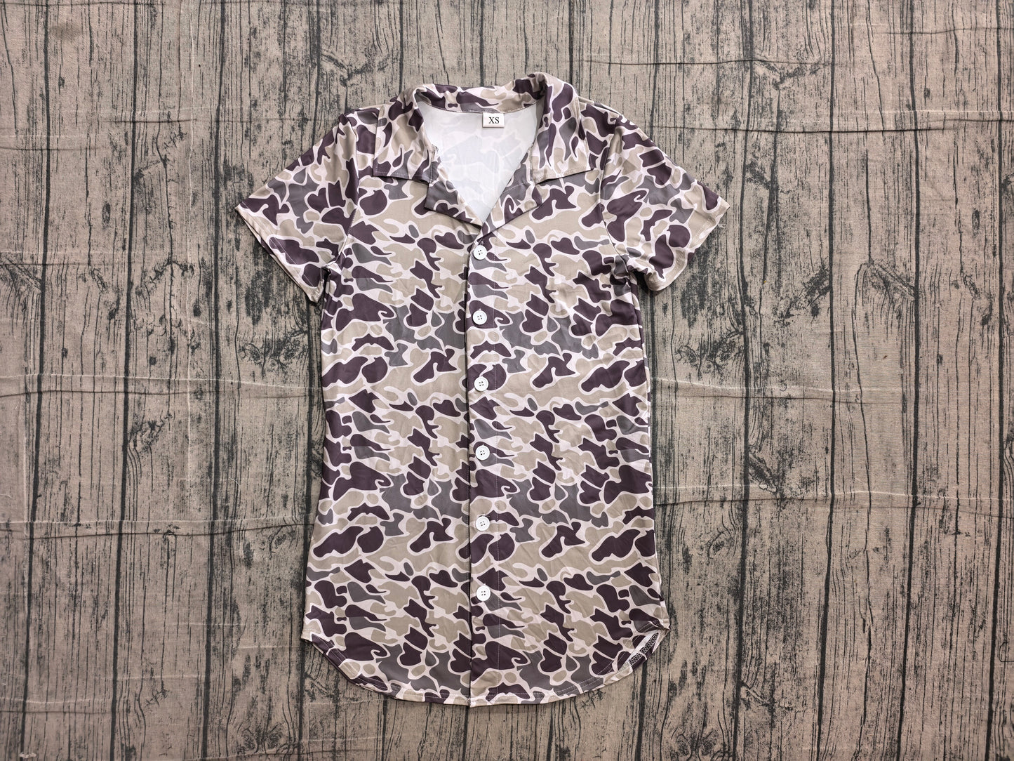 preorder Samples BT1607 Hunting Camo Short Sleeve Adult Man Top
