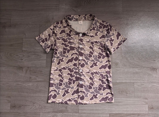 preorder Samples BT1607 Hunting Camo Short Sleeve Adult Man Top