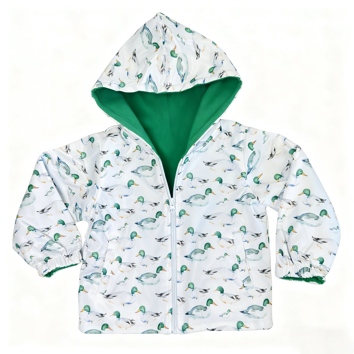 preorder BT1641 Hunting Mallard Duck Zipper Hoodie Long Sleeve Boys Coat