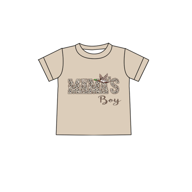 preorder BT1655 Mama's Boy Mallard Duck Short Sleeve Boys Top