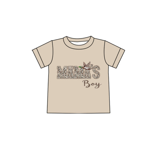 preorder BT1655 Mama's Boy Mallard Duck Short Sleeve Boys Top