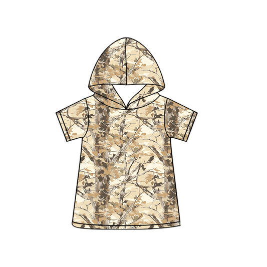 preorder BT1734 Hunting Camo Hoodie Short Sleeve Boys Top