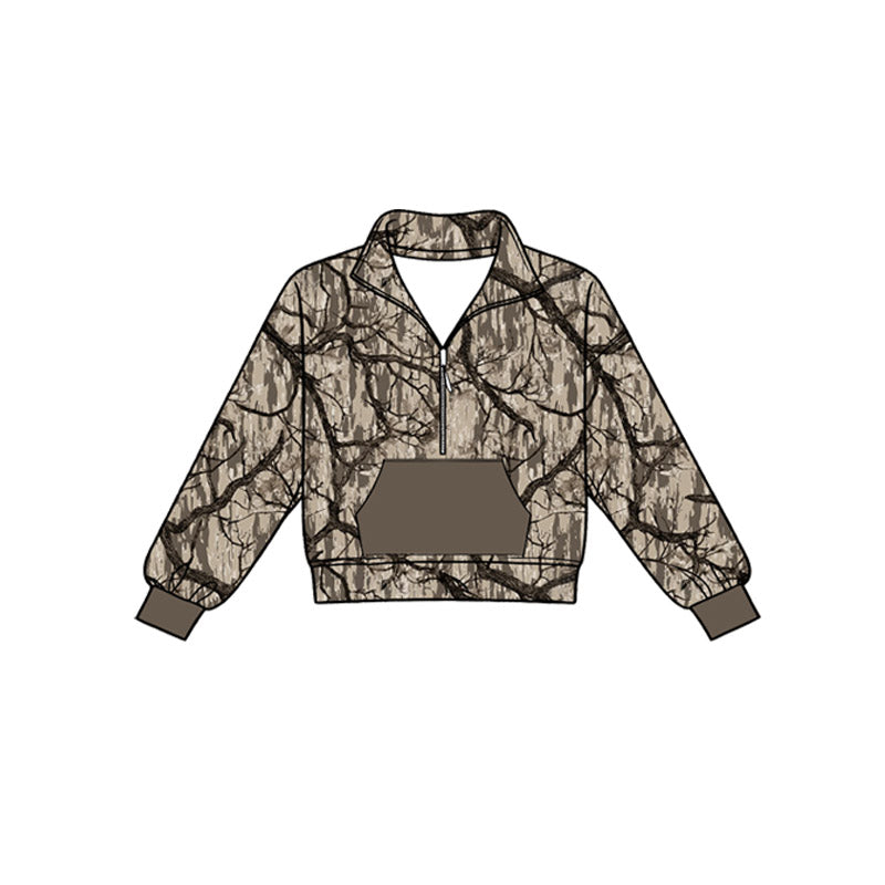 preorder BT1812 Hunting Pocket Long Sleeve Boys Top