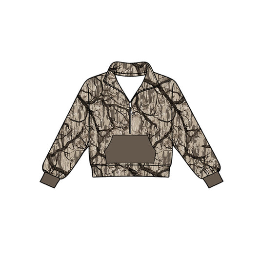 preorder BT1812 Hunting Pocket Long Sleeve Boys Top