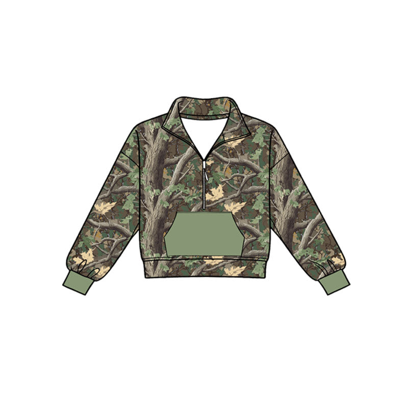 preorder BT1813 Hunting Pocket Long Sleeve Boys Top