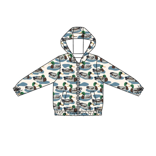 preorder BT1816 Hunting Camo Mallard Duck Zipper Hoodie Long Sleeve Boys Coat