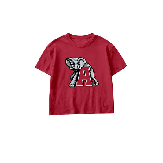 preorder BT1883 Items Maroon Short Slevve Boys Top