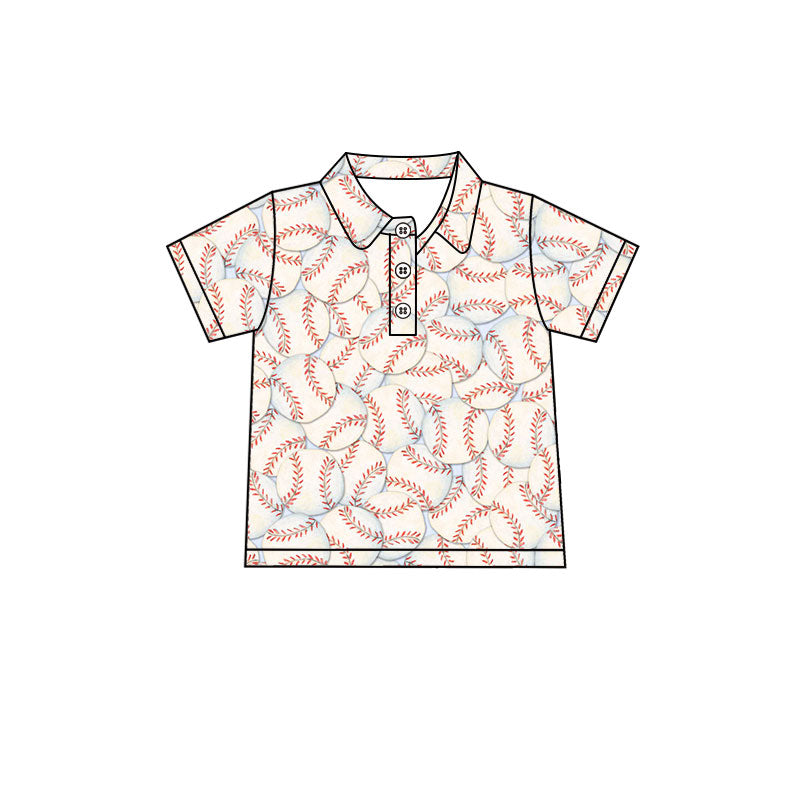 preorder BT1977 Baseball Short Sleeve Boys Top