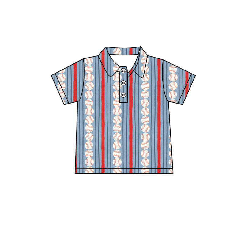 preorder BT1979 Baseball Short Sleeve Boys Top