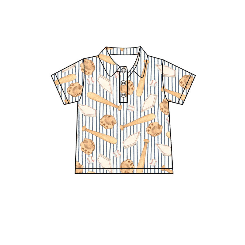 preorder BT1981 Baseball Short Sleeve Boys Top