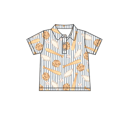 preorder BT1981 Baseball Short Sleeve Boys Top
