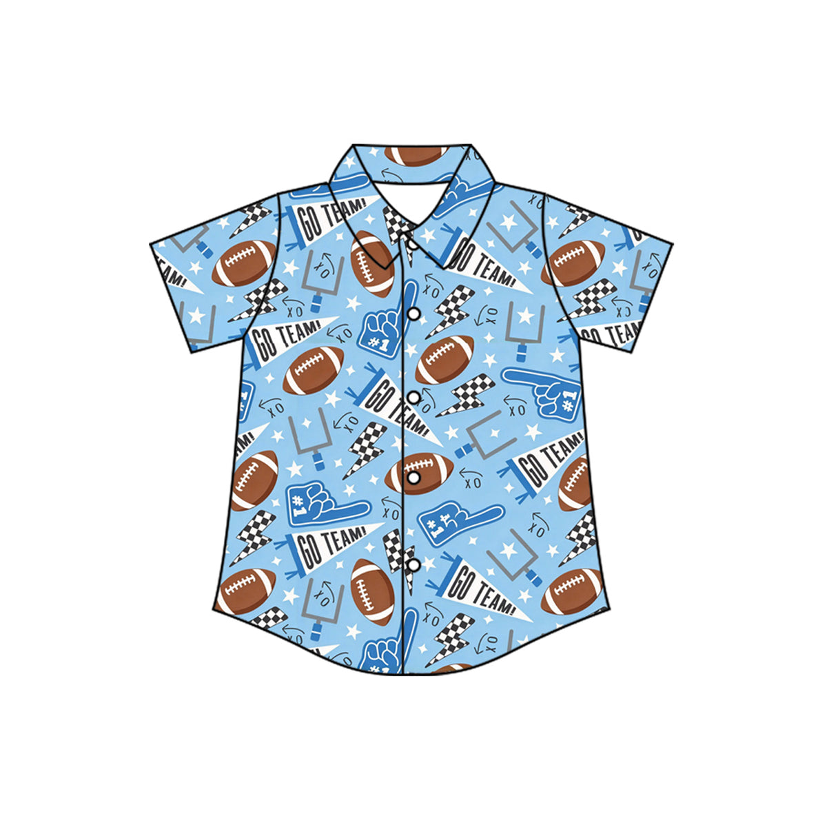 preorder BT1982 Go Team Short Sleeve Boys Top