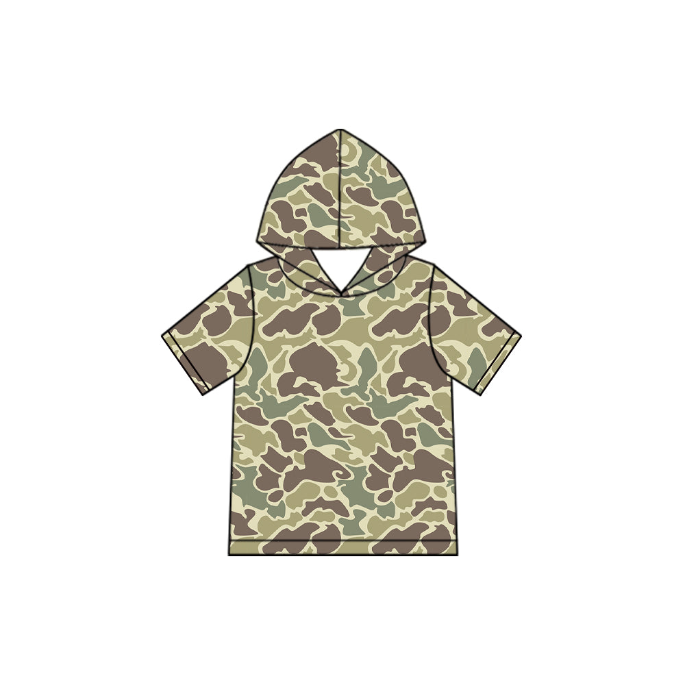 preorder BT1990 Camo Hoodie Short Sleeve Boys Top