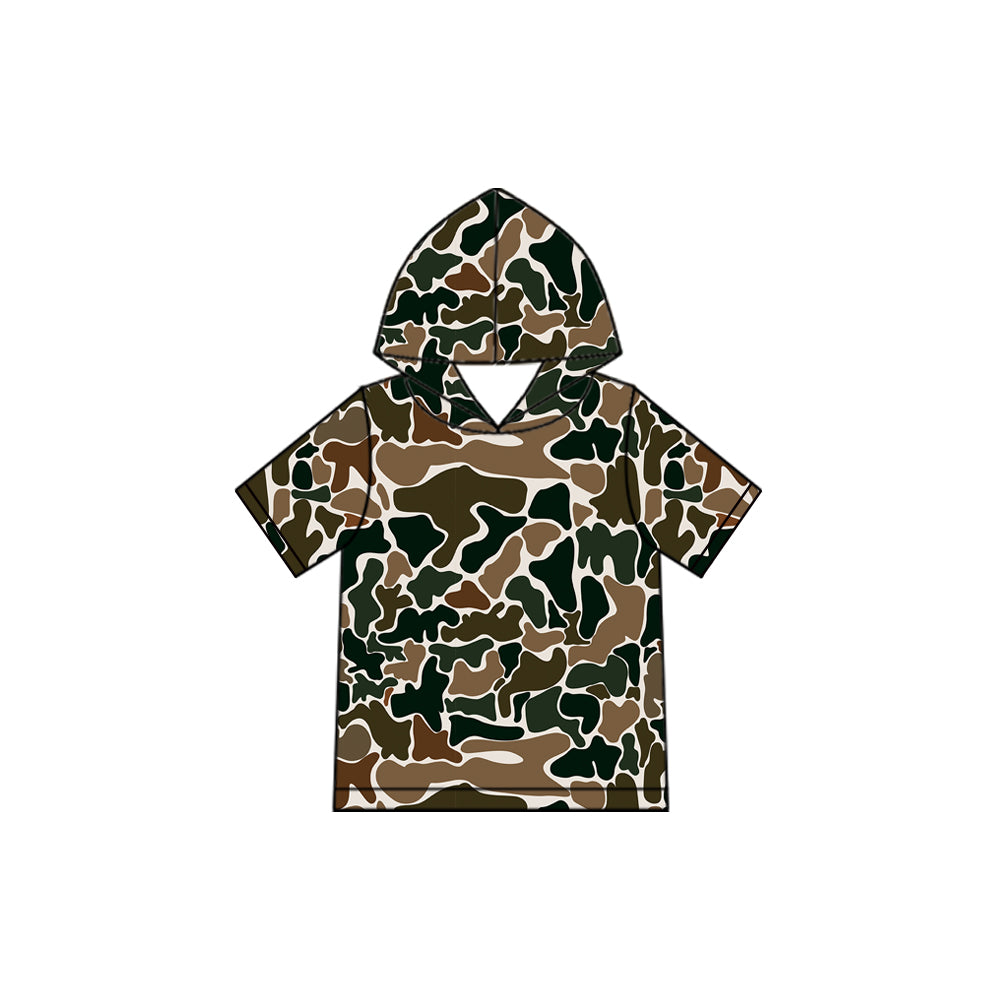 preorder BT1991 Camo Hoodie Short Sleeve Boys Top