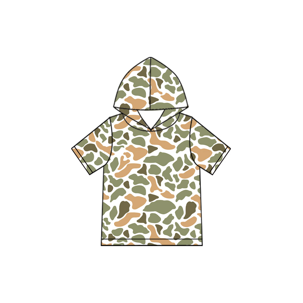 preorder BT1994 Camo Hoodie Short Sleeve Boys Top