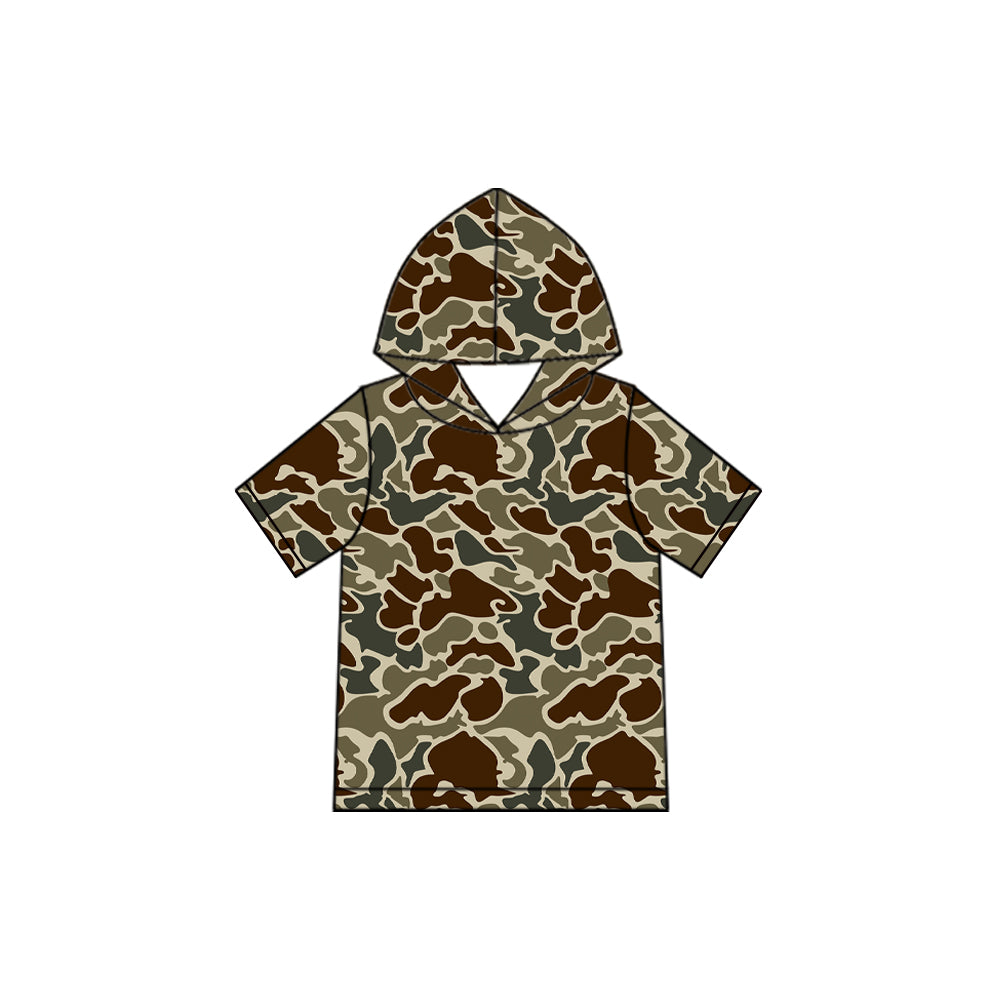preorder BT1995 Camo Hoodie Short Sleeve Boys Top
