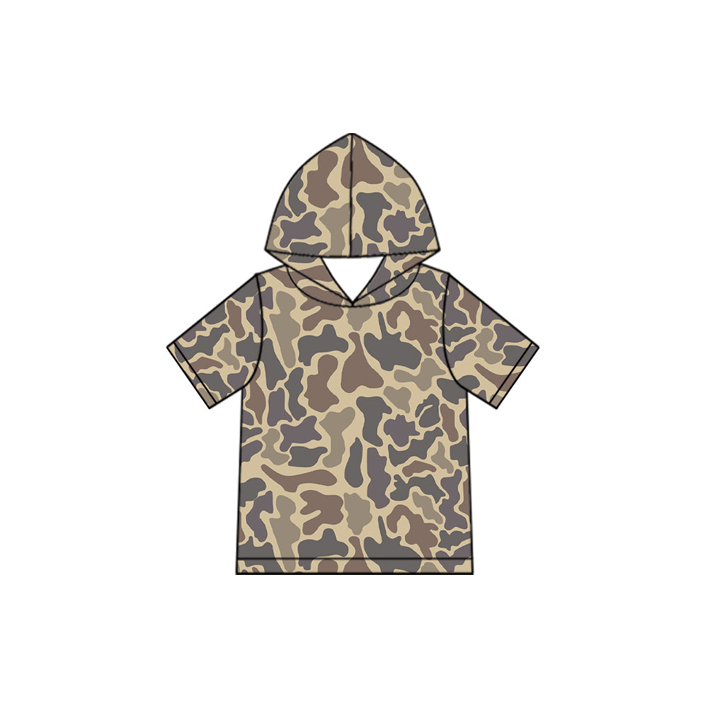 preorder BT1996 Camo Hoodie Short Sleeve Boys Top