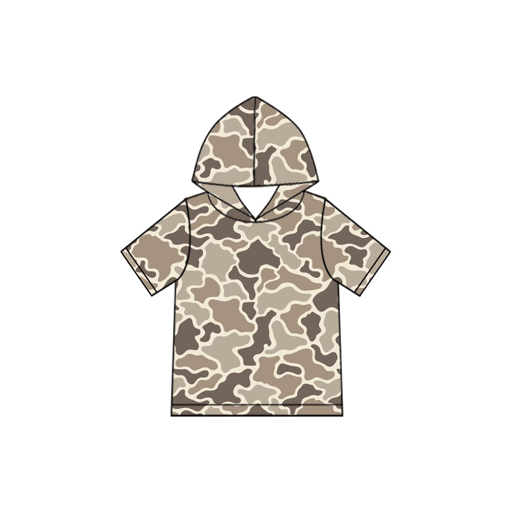 preorder BT1997 Camo Hoodie Short Sleeve Boys Top