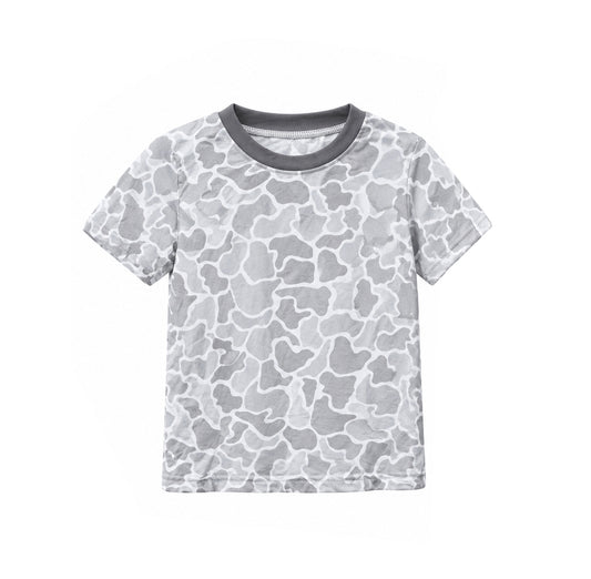 preorder BT2005 Gray Camo Short Sleeve Boys Top