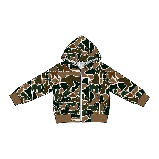 preorder BT2014 Camo Pocket Zipper Long Sleeve Boys Denim Coat