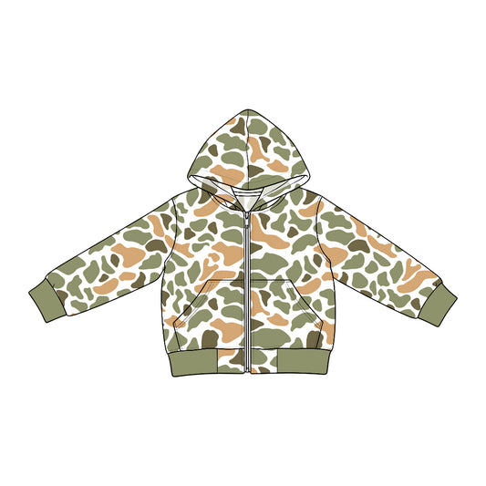 preorder BT2017 Camo Pocket Zipper Long Sleeve Boys Denim Coat