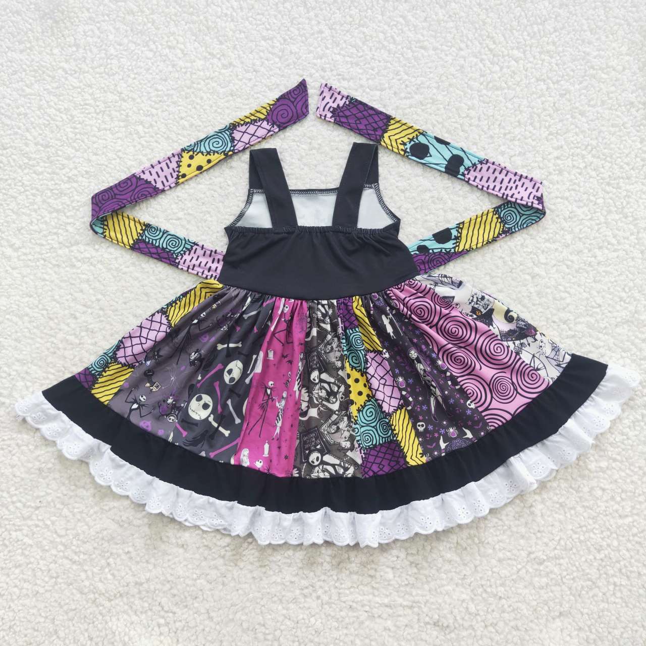 A8-14  Halloween cartoon sleeveless girls dress