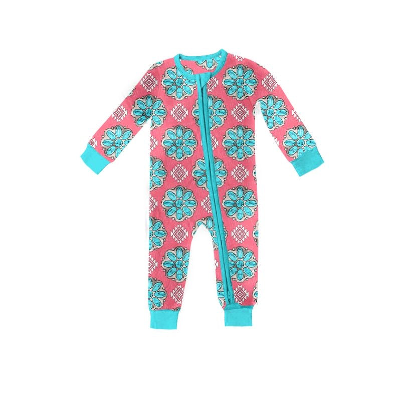custom S 9.2 Aztec pink kids romper