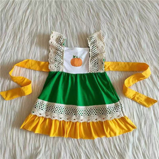 C9-10 Pumpkin Baby Girls Twirl Dress