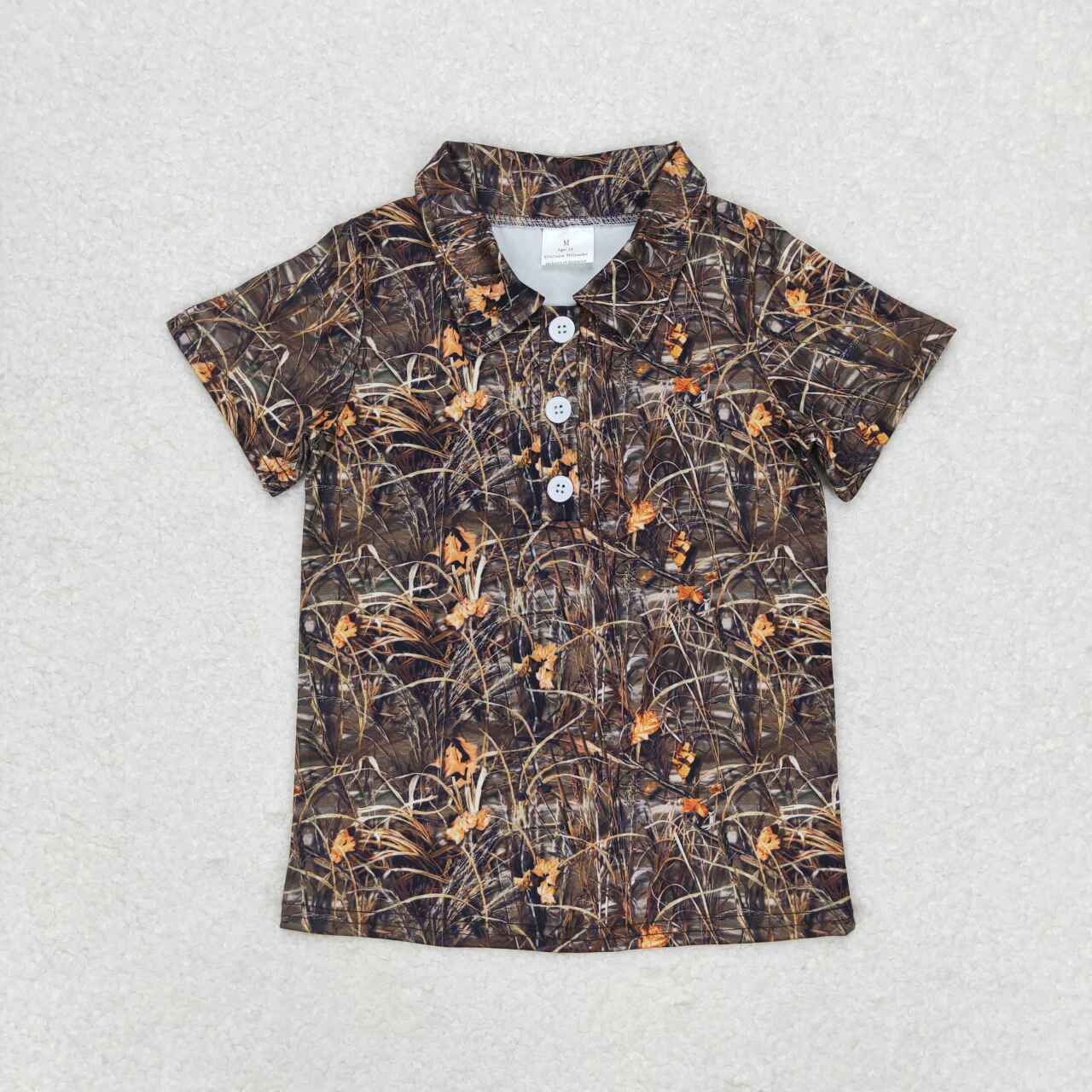 BT0639 branch hunting short sleeve boys top