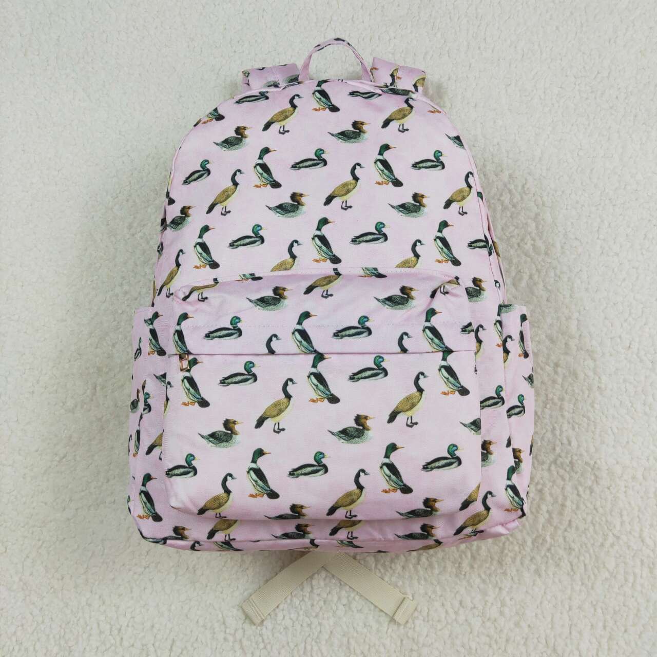 BA0203 mallard duck pink kids bag 17*13.5*5 inches